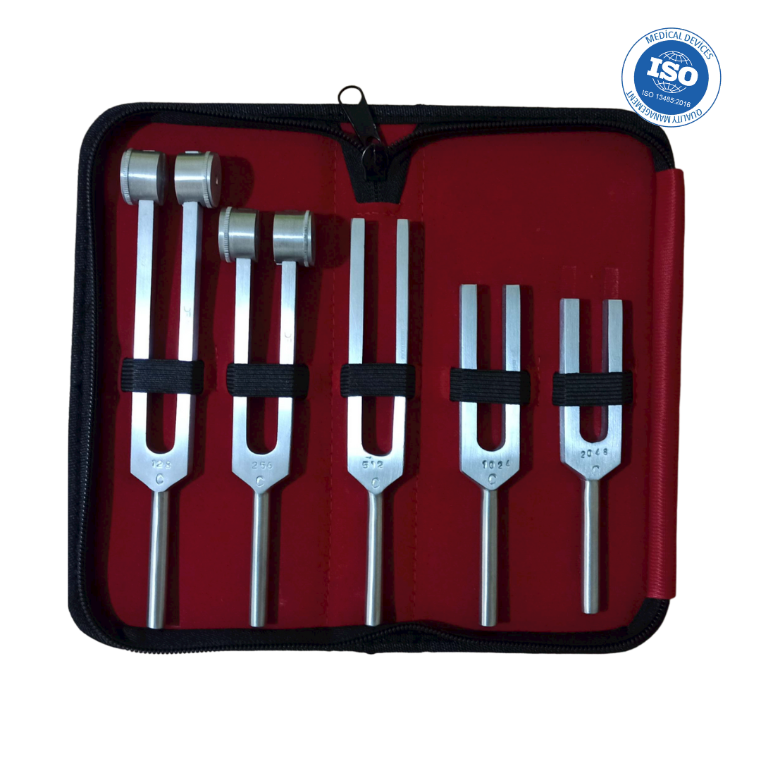 Set Diapason 128, 256, 512, 1024, 2048hz Ogdmve Fonoaudiologia