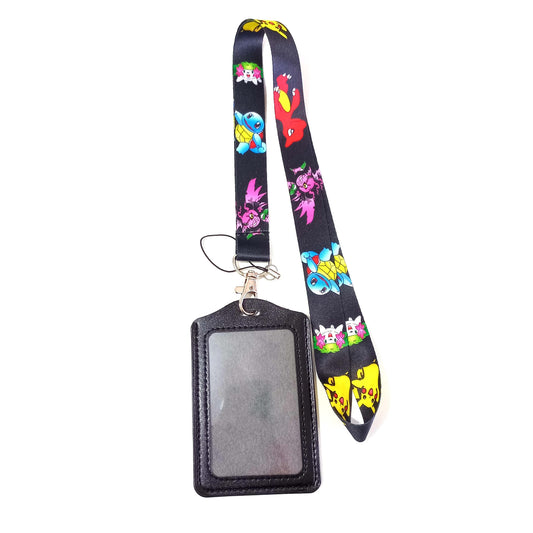 Lanyard + Tarjetero Ecocuero Vertical Variado4 Medico Veterinario Tens Enfermera Ogdmve