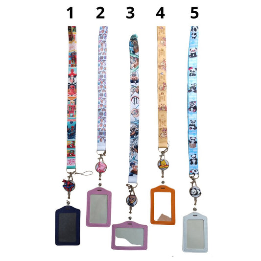 Lanyard + Tarjetero + Retráctil Ecocuero Vertical #1 ogdmve