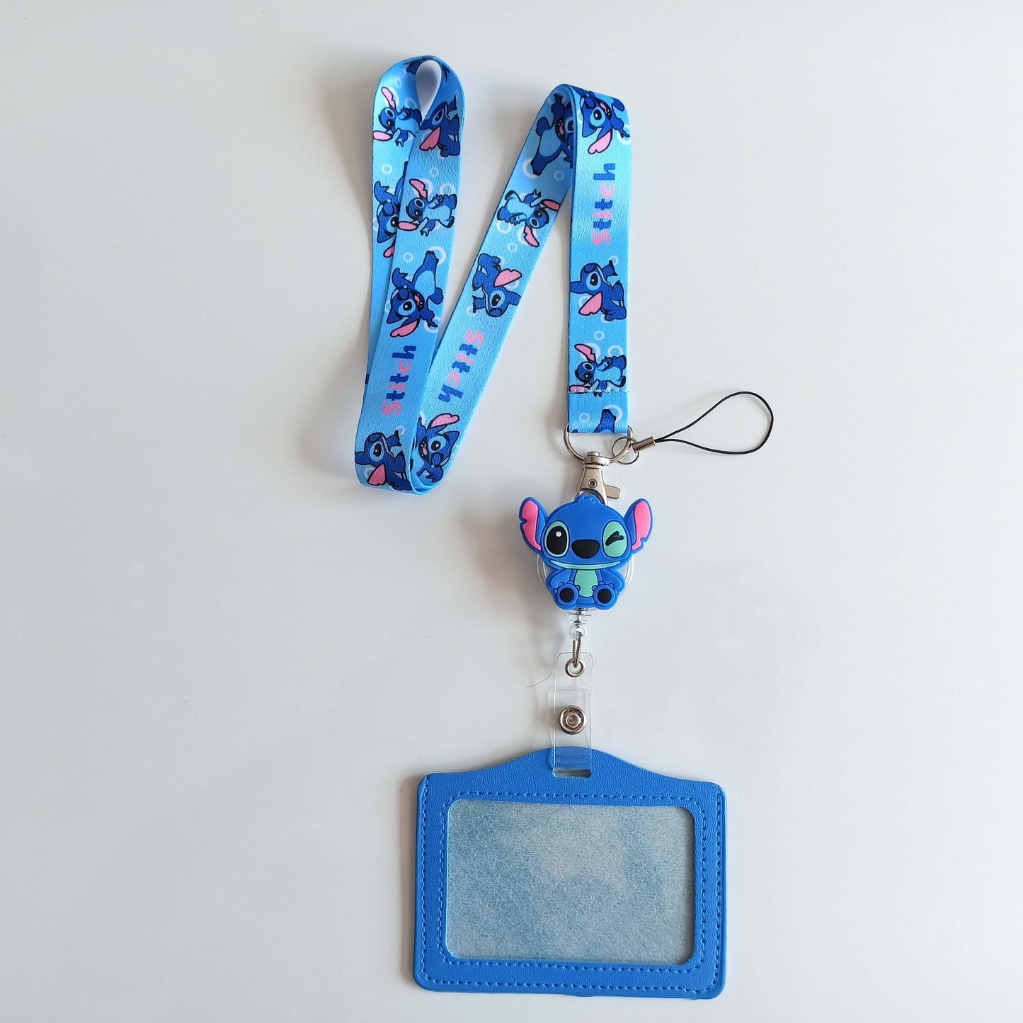 Lanyard + Porta + Tarjetero Stitch Medico Veterinario Tens Enfermera Ogdmve