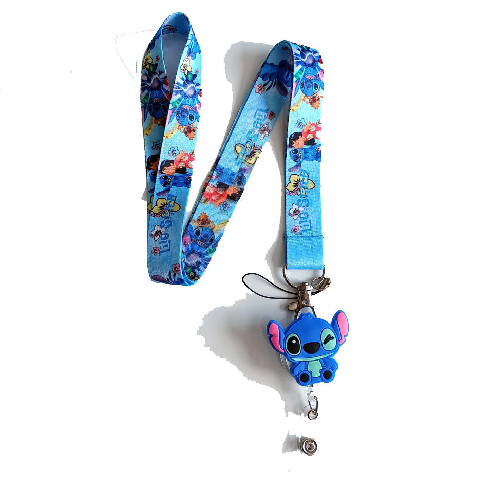 Lanyard + Portacredencial Stitch Medico Veterinario Tens Enfermera Ogdmve