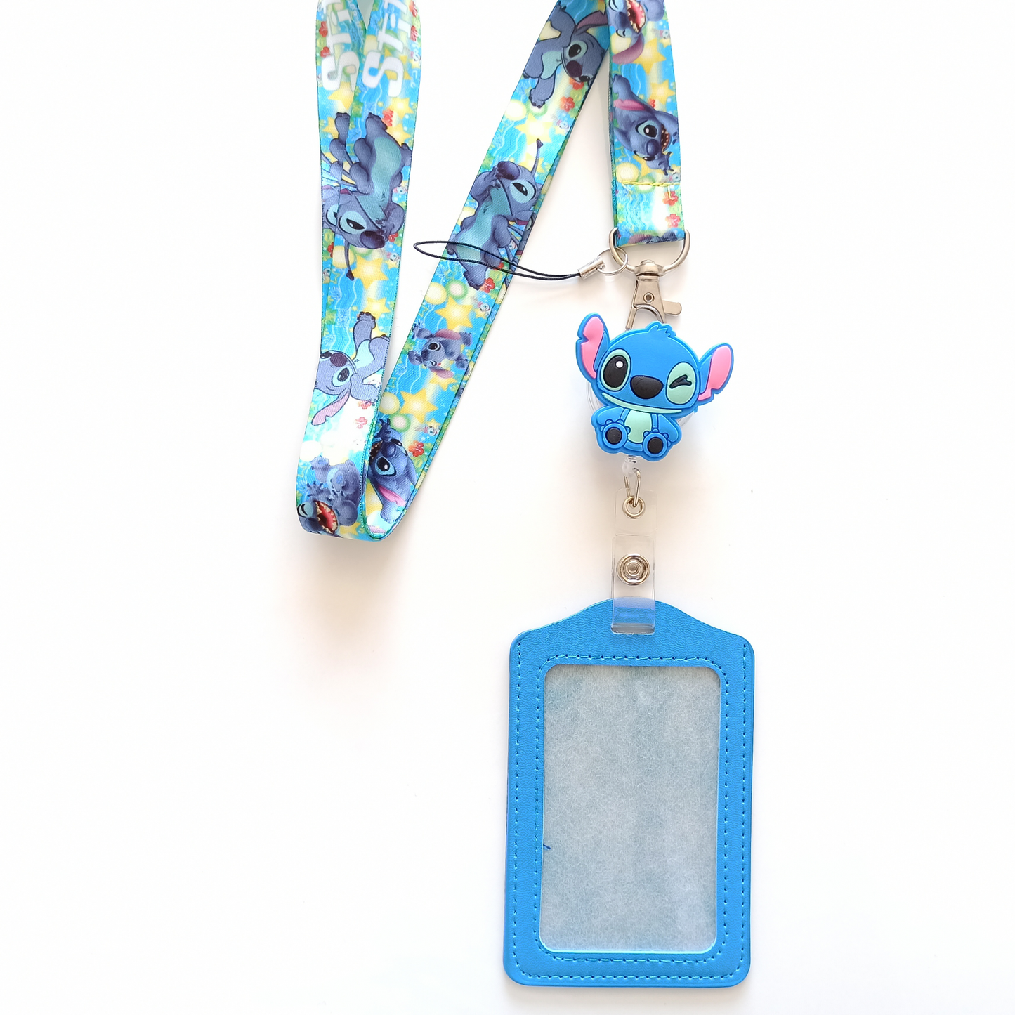 Lanyard + Porta + Tarjetero Stitch Medico Veterinario Tens Enfermera Ogdmve